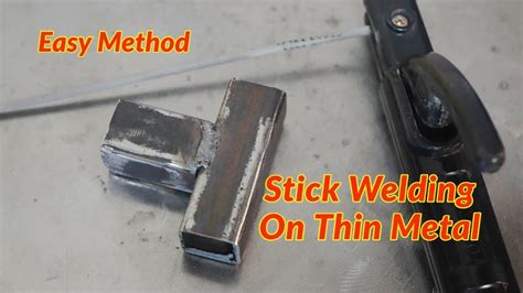 stick welding 14 gauge sheet metal|can a stick weld thin sheet metal.